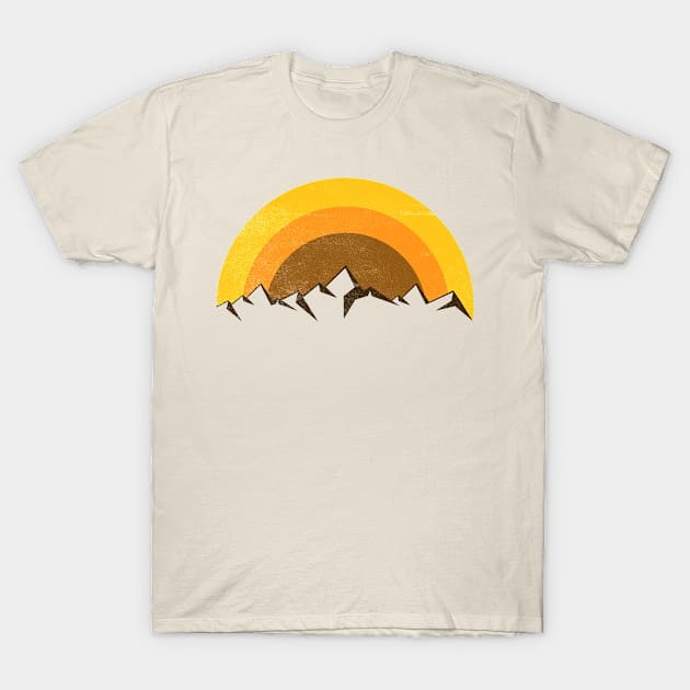 jagged mountain autumn sunshine T-Shirt by pholange